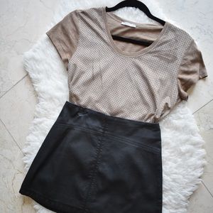 A&F Faux Leather Skirt (XS) | Never Worn!